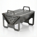 Portable collapsible mild steel braai with carry case